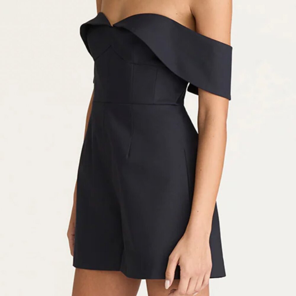 Rebecca Taylor Drop Shoulder Romper
